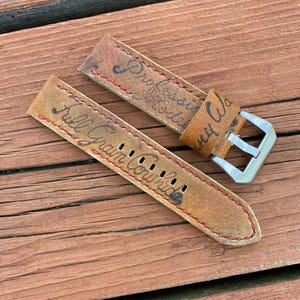 22mm Johnny Walker Handmade Baseball Glove Watch Strap Panerai Omega ~80/125
