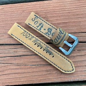 22mm Rawlings Soft Ball Handmade Baseball Glove Watch Strap Panerai Omega ~75/125