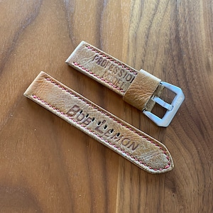 24mm Bob Lemon Baseball Glove Watch Strap Panerai Kaventsmann Cleveland Guardians
