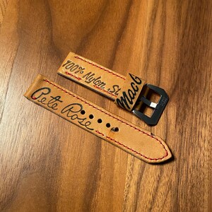 22mm Pete Rose Baseball Glove Watch Strap Reds Phillies Panerai Omega Sinn