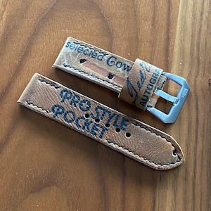 24mm Ted Williams Baseball Glove Watch Strap Red Sox Panerai Kaventsmann Apple