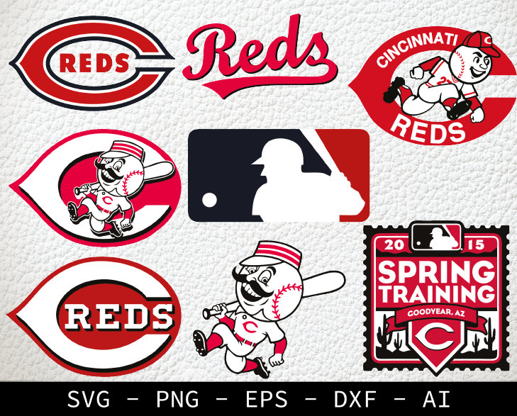 Cincinnati reds svg. cut file for cricut. MLB logo svg. Etsy