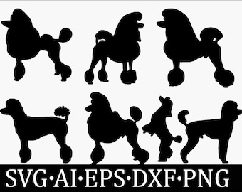 poodle svg, poodle svg bundle. poodle silhouette.