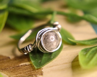 Picasso Jaspis Wire Wrapped Ring
