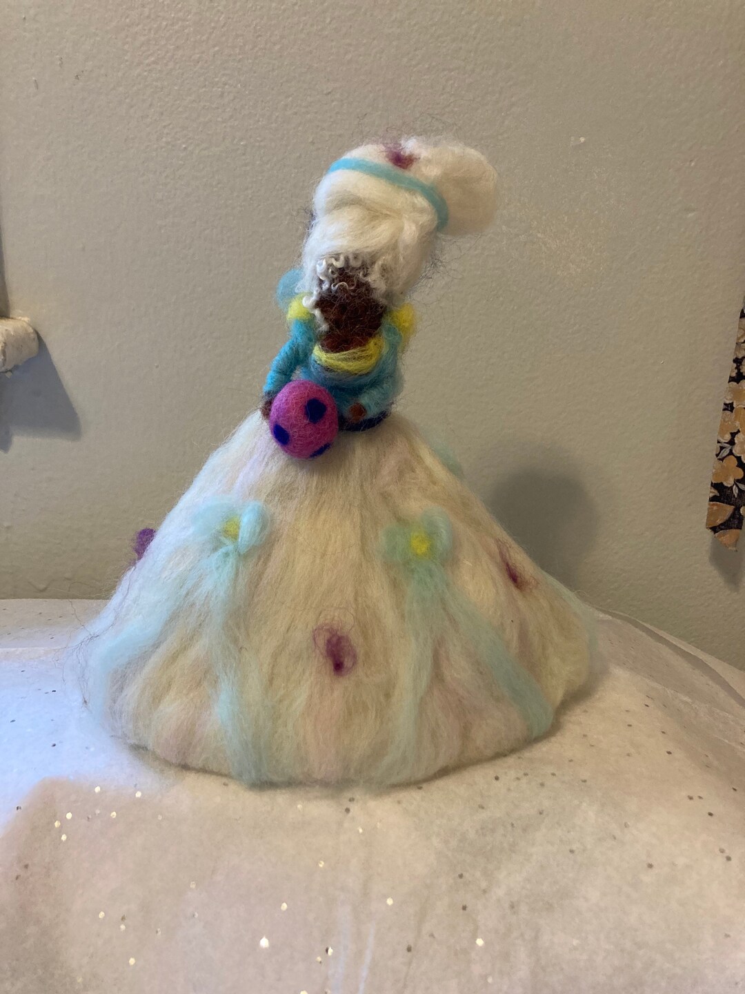 Needle Felted Cotton Candy Queen Bridgerton Inspired Etsy