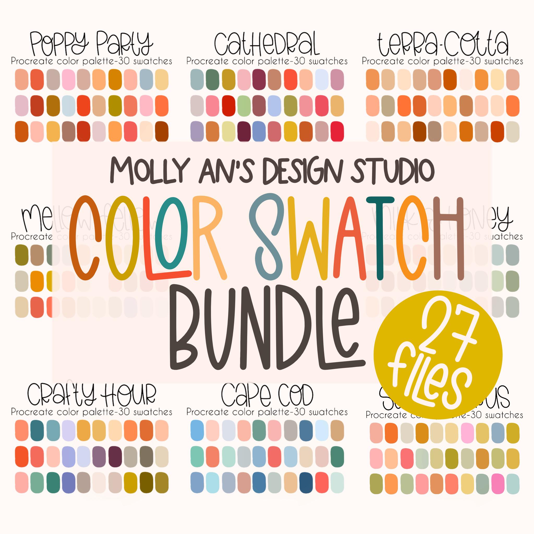 Procreate Color Swatch Bundle – 810-Handpicked Palette Pack for Artists, Designers & Branding