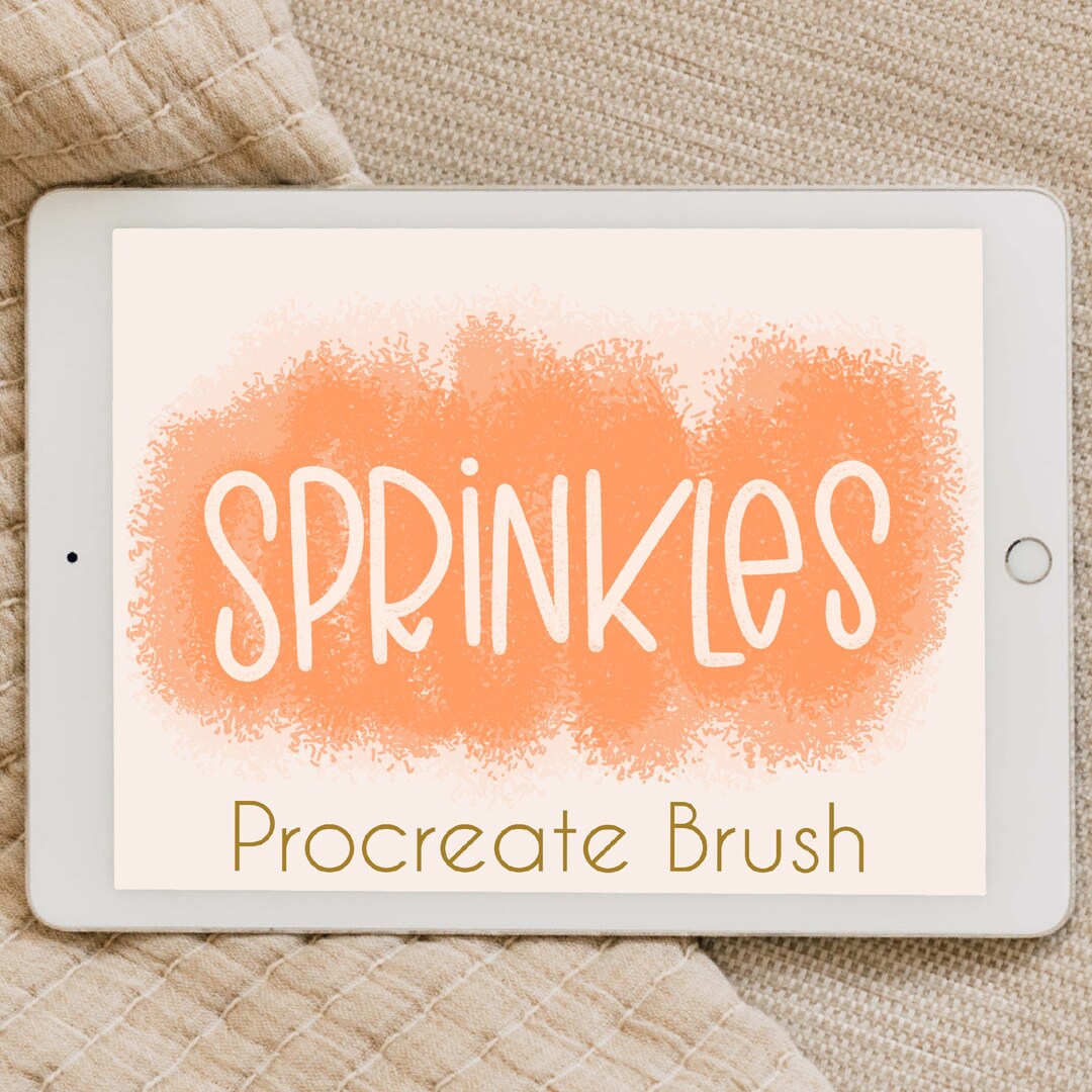 Sprinkles Procreate Brush, Textured Illustration Brush, Digital