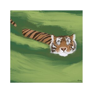 Swimming Tiger