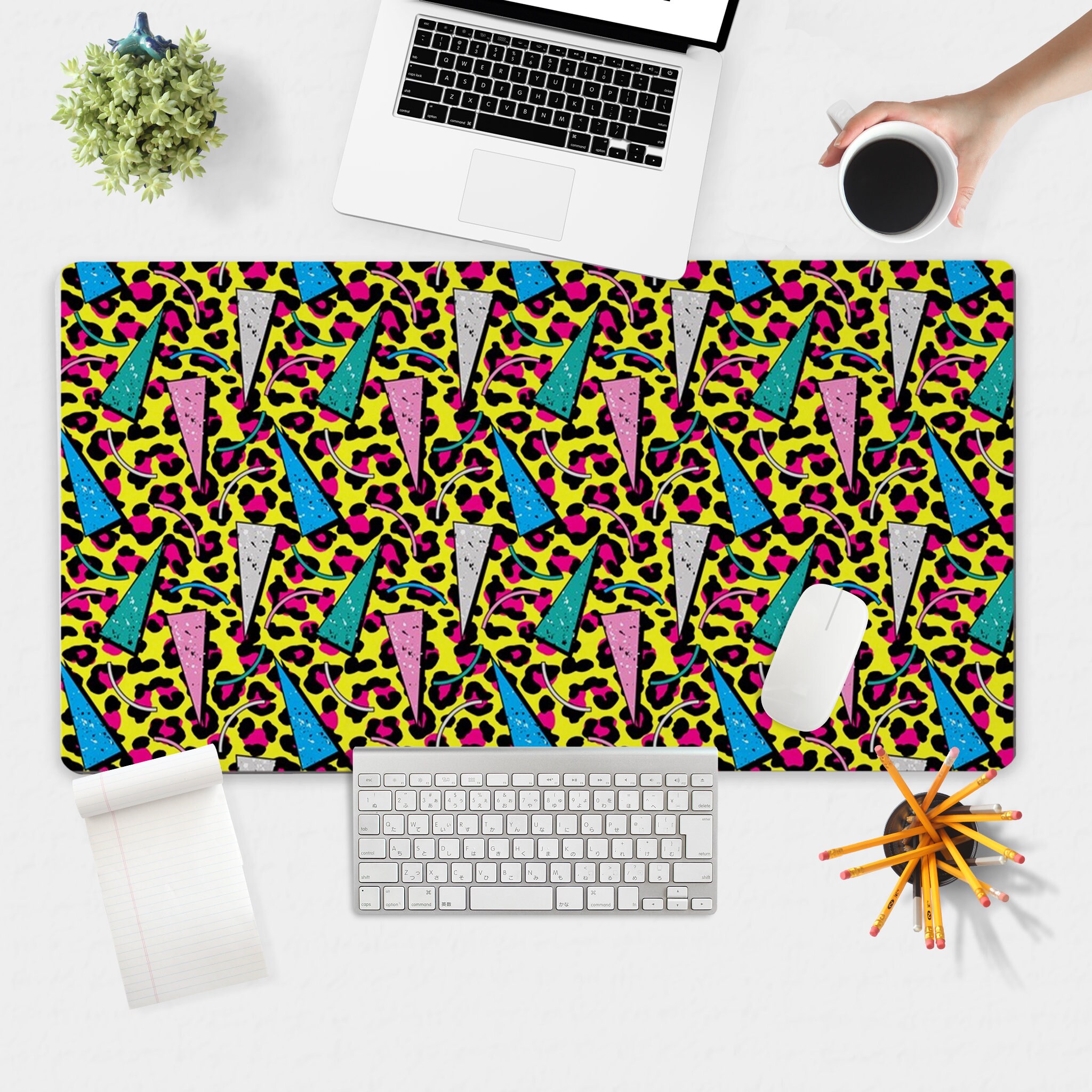 Desk Pad Retro Extra Large Mousepad 90s Mousepad Pink Etsy