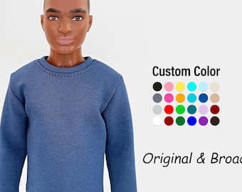 Shirts in Different Colors for 12-Inch Male Doll