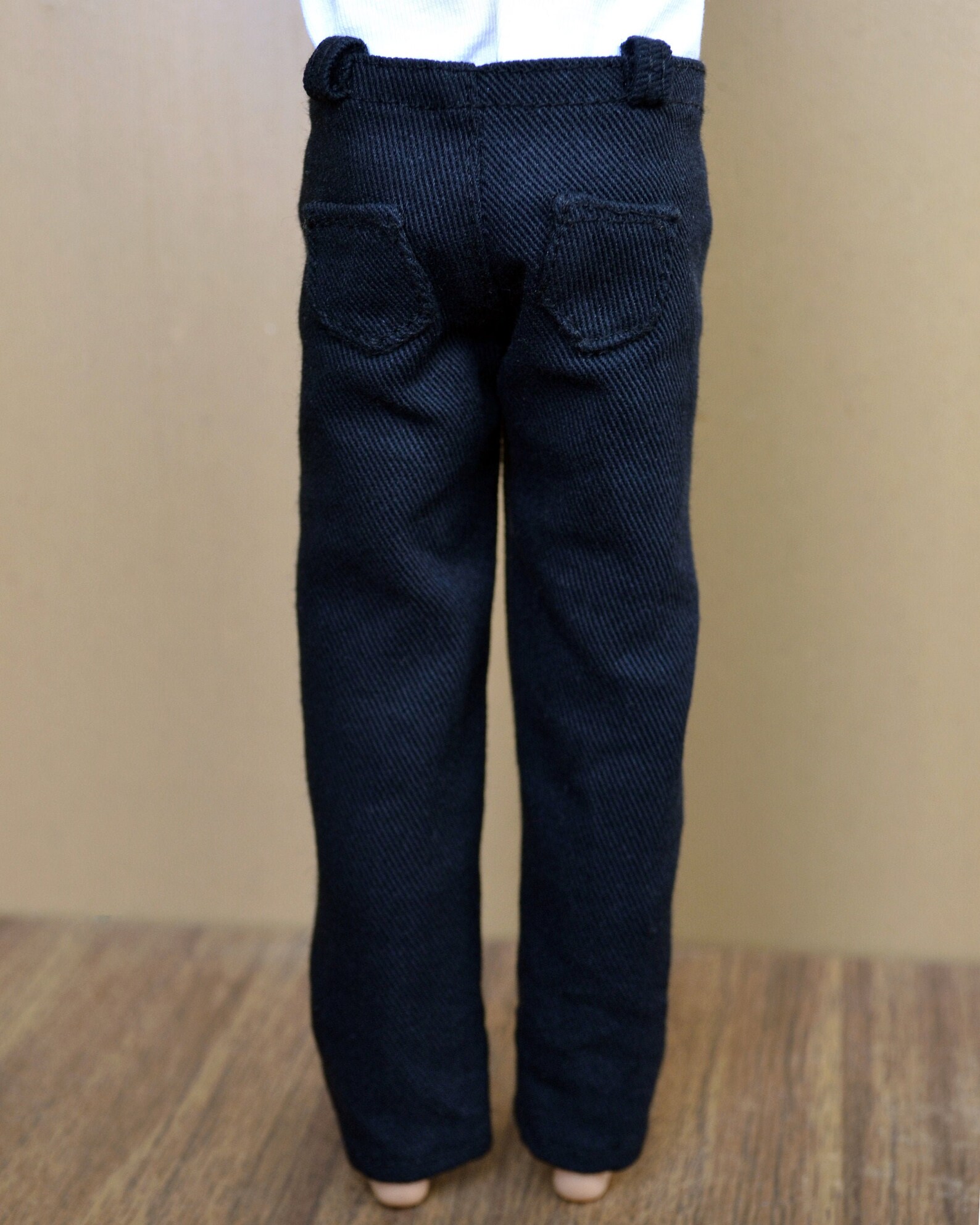 Denim For Ken Doll Black Pants With Pockets. Clothes for Etsy