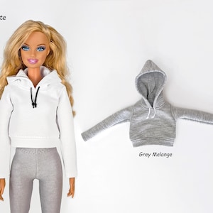 Cropped Hoodies for 11.5 inch female doll