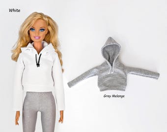 Cropped Hoodies for 11.5 inch female doll