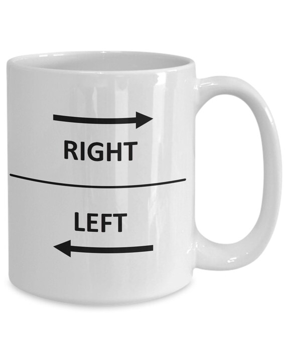 Mug for Ambidextrous for Those Who Mix Right and Left Cup Dyslexia Learning Disability