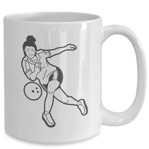 Bowling Mug for Women Bowler Woman Mom Girl Player