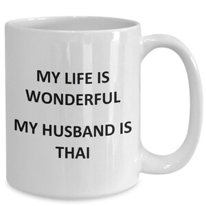 Mug for Thai Wife Birthday Thailand Coffee Cup Tea