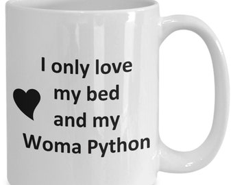 Woma Python Lover Mug - Snake - Reptile Pet - Love My Woma Python Coffee Cup Tea