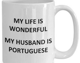 Mug for Portuguese Wife Birthday Portugal Coffee Cup Tea