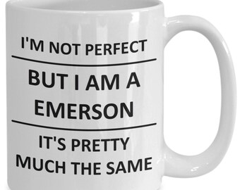 Mug for Emerson Lover Surname Last Name Family Husband Friend Wife Dad Mom Him Her Cup