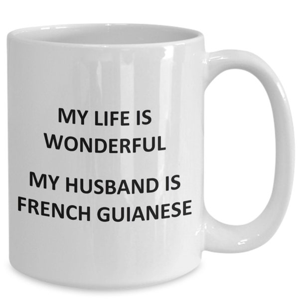 Mug pour femme guyanaise, mère, maman, anniversaire, guyane française, tasse à café, thé