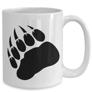 Native Bear Paw Mug Grizzly Claws Art Symbol Sacred Healing Protection American Indigenous