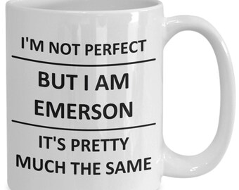 Mug for Emerson Lover Boyfriend Bf Husband Dad Son Friend Brother Him Name Coffee Cup