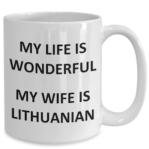 Mug for Lithuanian Husband Father Dad Birthday Lithuania Coffee Cup Tea