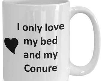 Conure Lover Mug - Bird Pet - Love My Conure Coffee Cup