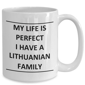 Lithuanian Mug Family for Him Her Mom Dad Lithuania Friend Coffee Cup
