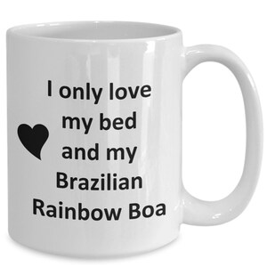 Brazilian Rainbow Boa Lover Mug - Snake - Reptile Pet - Love My Brazilian Rainbow Boa Coffee Cup Tea