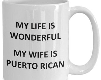 Mug for Puerto Rican Husband Father Dad Birthday Puerto Rico Coffee Cup Tea