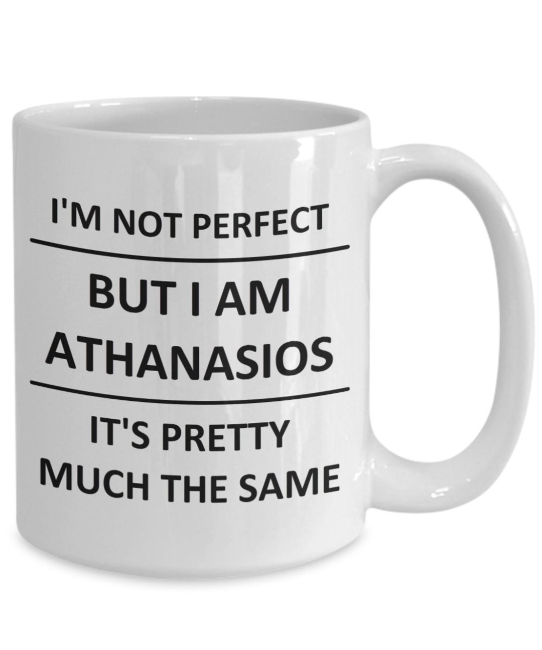 Mug for Athanasios Lover Boyfriend Bf Husband Dad Son Friend Brother ...