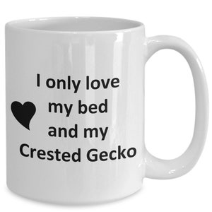 Funny Crested Gecko Lover Mug - Reptile Pet - Love My Crested Gecko Coffee Cup
