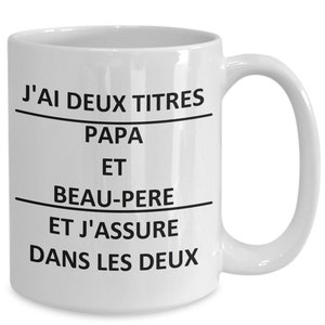 Tasse Pour Papa Et Beau Père Qui Assure