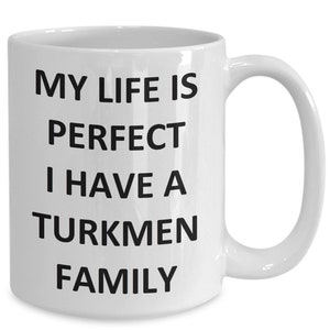 Turkmen Mug Family for Him Her Mom Dad Turkmenistan Friend Coffee Cup