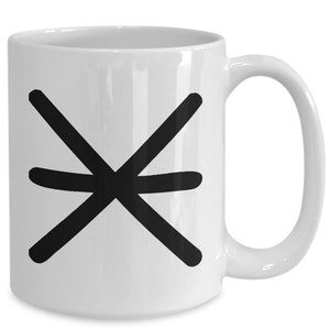 Taza para amantes de la astrología sextil Carta natal Signo del zodíaco Símbolo astrológico Astrólogo