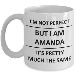 Mug pour Amanda Lover Girlfriend Gf Femme Maman Fille Ami Sœur Son Nom Tasse à Café image 4