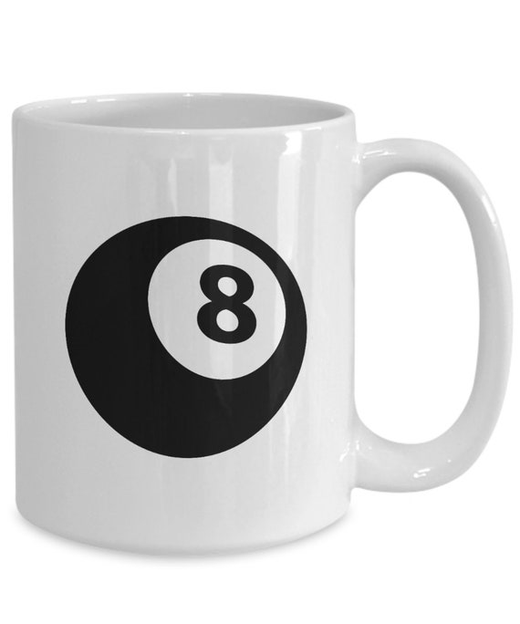 Billard Poolbillard Kaffeetasse Tasse Keramik Coffe Mug schwarze 8 