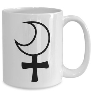 Taza para amantes de la astrología Selene Carta natal Signo del zodíaco Símbolo astrológico Astrólogo