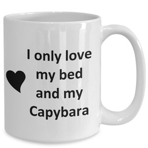Funny Capybara Lover Mug - Pet - Love My Capybara Coffee Cup