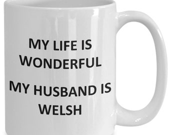 Mug for Welsh Wife Birthday Wales Coffee Cup Tea