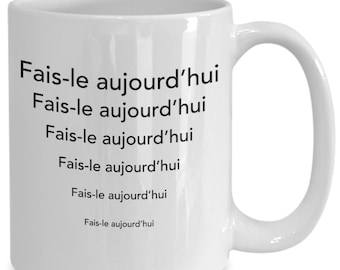 Tasse De Motivation Quotidienne Encouragement Objectif Inspiration Focus Matin Drole Café
