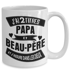 Tasse Pour Un Super Papa Et Beau Père Meilleur Beau Papa Génial Bonus en Or