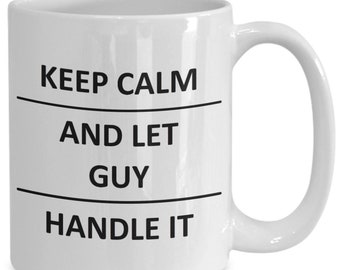 Guy Mug Lover Boyfriend Bf Husband Dad Son Friend Brother Him Name Coffee Mug For family gift