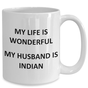 Mug for Indian Wife Birthday India Coffee Cup Tea