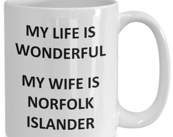 Mug for Norfolk Island Husband Father Dad Birthday Norfolk Island Coffee Cup Tea