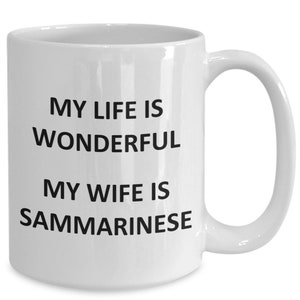 Mug for Sammarinese Husband Father Dad Birthday San Marino Coffee Cup Tea
