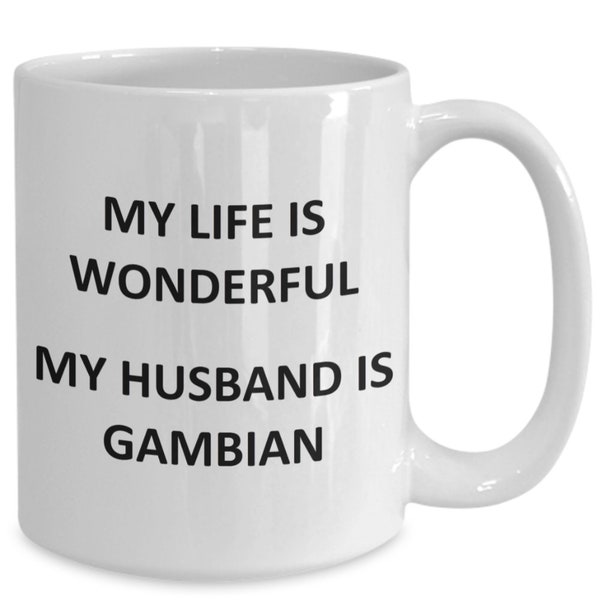 Mug pour femme gambienne, mère, maman, anniversaire, gambienne, tasse de café, thé