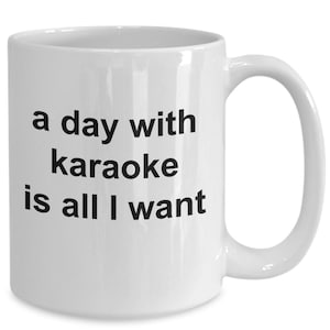 Funny Karaoke Mug Karaoking Machine Coffee Cup Present