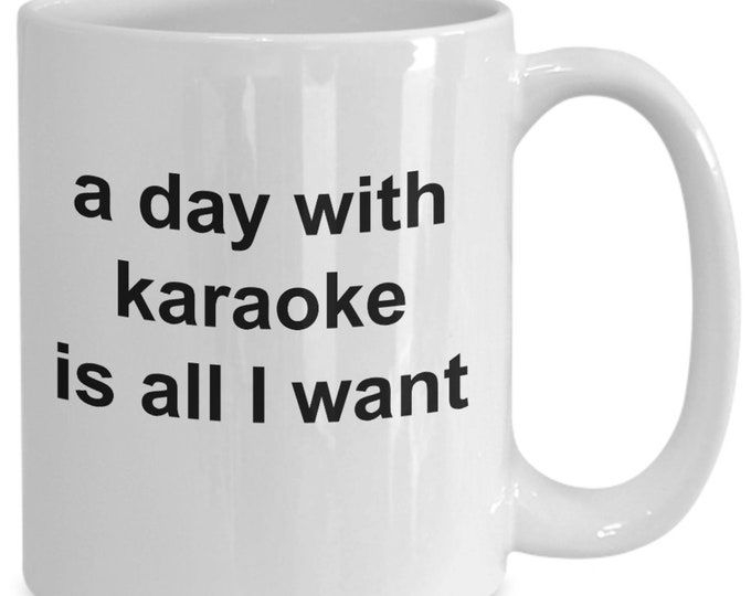 Funny Karaoke Mug Karaoking Machine Coffee Cup Present